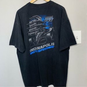Indianapolis Motor Speedway Drag Racing Cars Black Tee 2XL‎